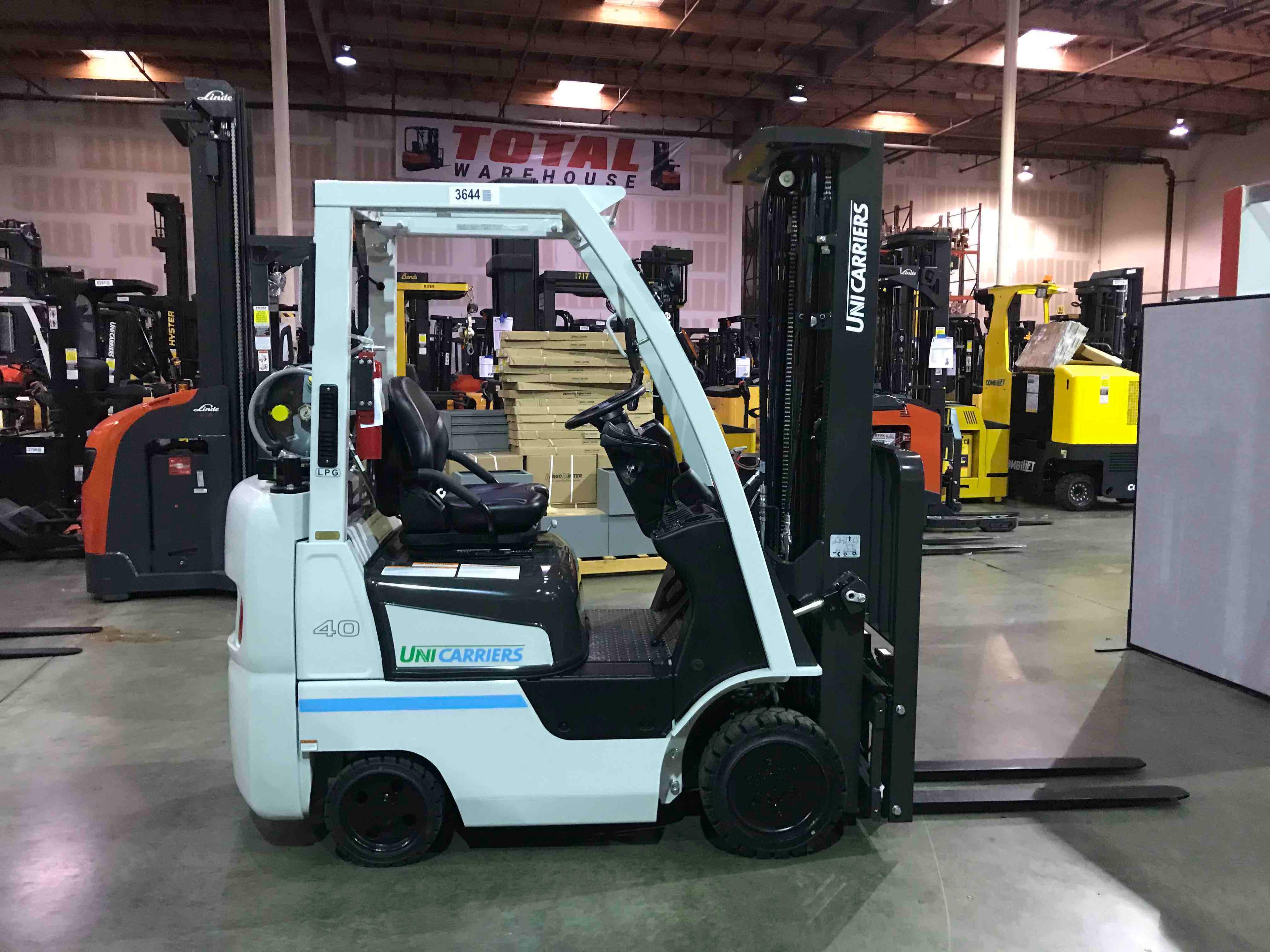 Main Image Used 2021 NISSAN CFS40LP Forklift – LPG Cushion, 4000 lb Capacity, 88” Mast, 2987.6 Hours – $22800.00 – Anaheim – View 1