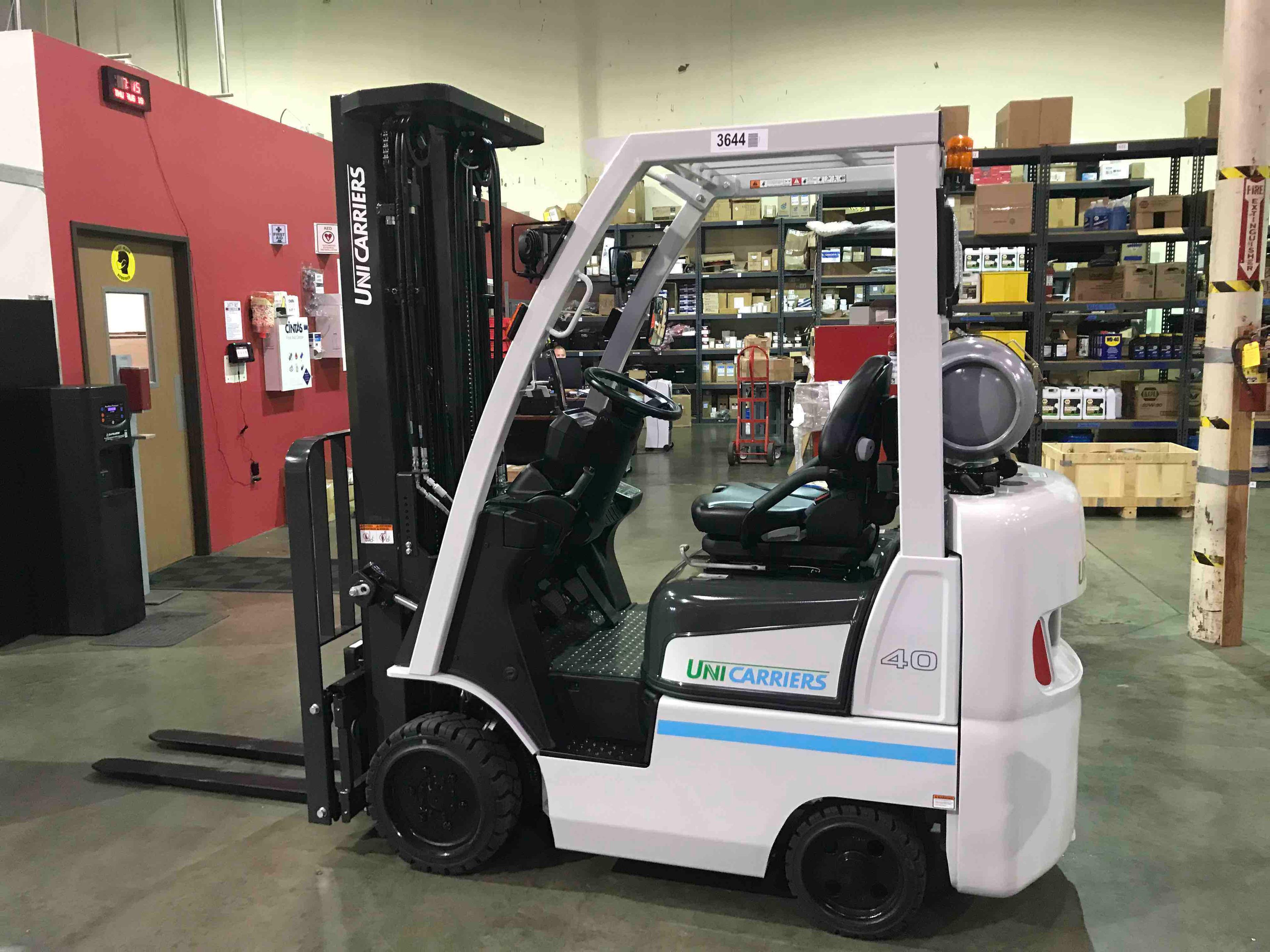 Main Image Used 2021 NISSAN CFS40LP Forklift – LPG Cushion, 4000 lb Capacity, 88” Mast, 2987.6 Hours – $22800.00 – Anaheim – View 3
