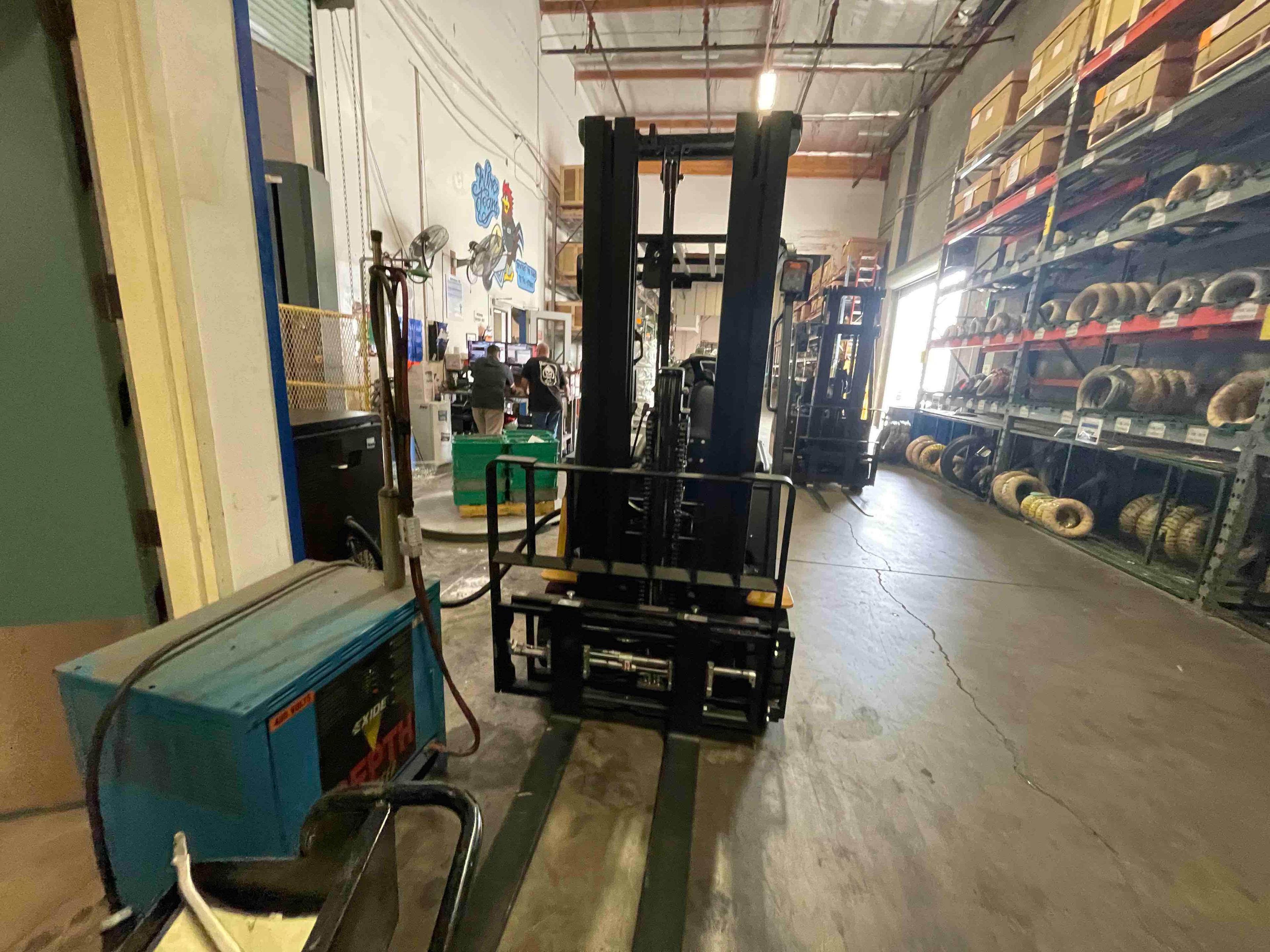 Main Image Used 2021 BIG JOE LXE-44 Forklift – Electric Sit Down 4 Wheel, 4400 lb Capacity, 86” Mast, 1482 Hours – $17250.00 – Phoenix – View 1