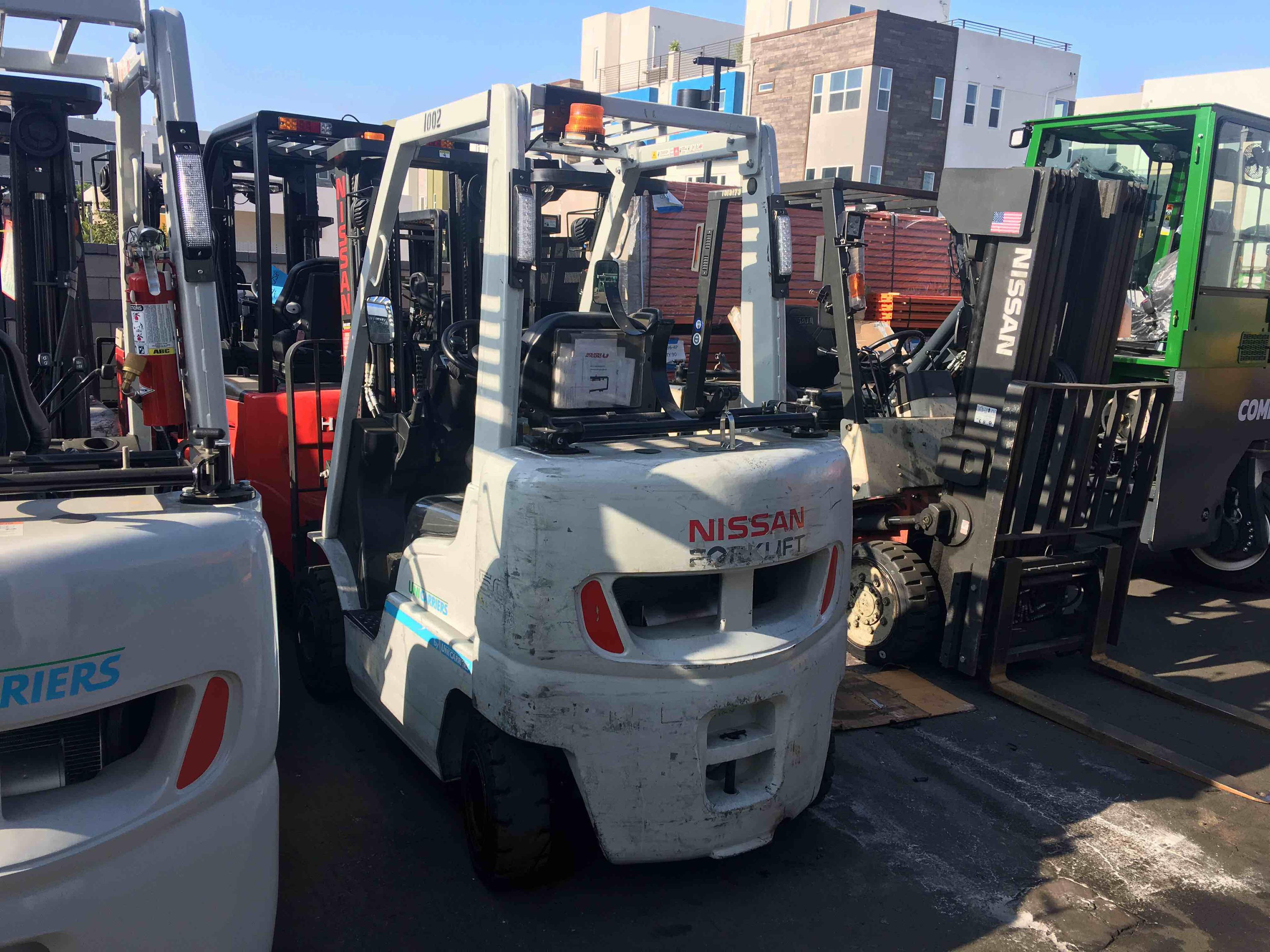 Main Image Used 2016 NISSAN AF50LP Forklift – LPG Pneumatic, 5000 lb Capacity, 83” Mast, 8641 Hours – $17500.00 – Las Vegas – View 4