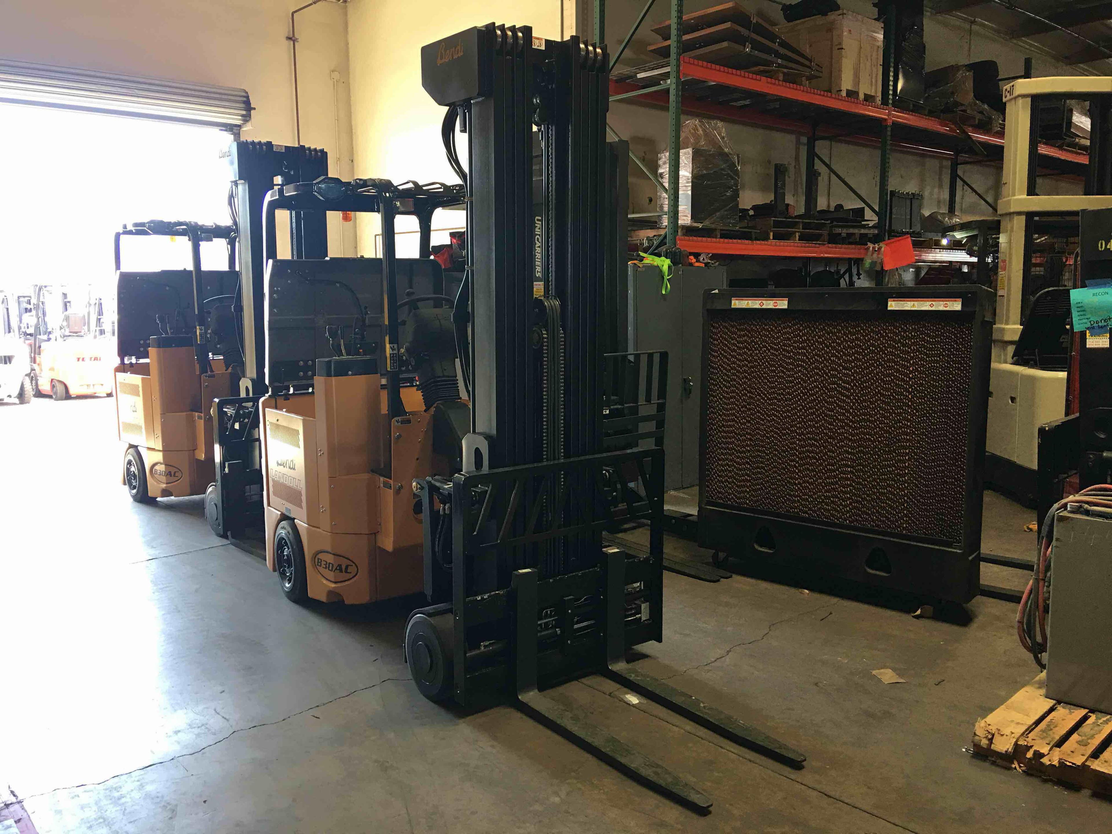 Main Image Used 2019 BENDI B30AC Forklift – VNA, 3000 lb Capacity, 107” Mast, 8067 Hours – $49500.00 – Anaheim – View 3