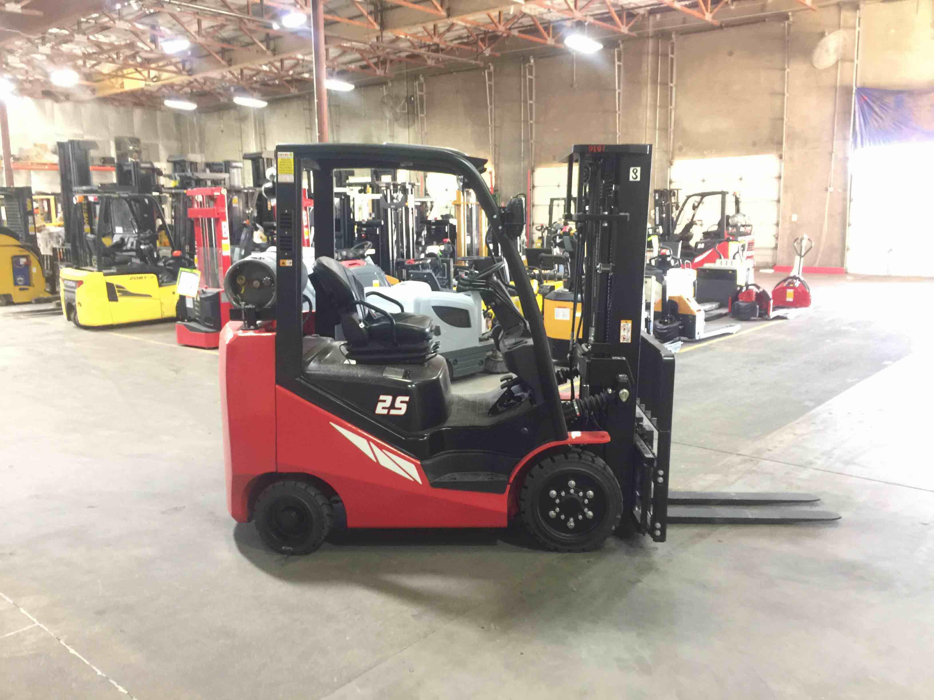 Main Image Used 2020 HANGCHA CFH50-LP Forklift – LPG Cushion, 5000 lb Capacity, 83” Mast, 484 Hours – $21450.00 – Anaheim – View 3