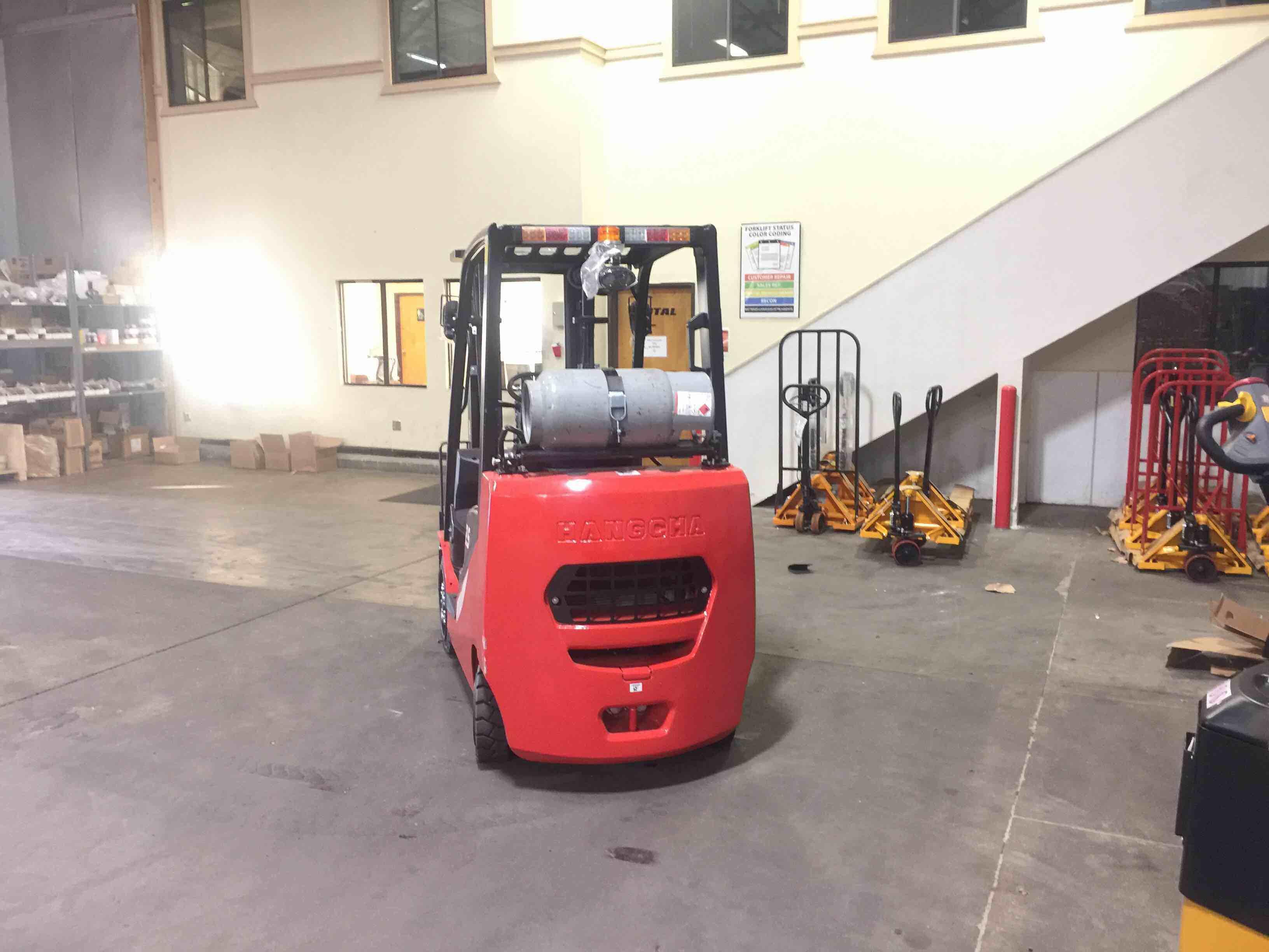 Main Image Used 2020 HANGCHA CFH50-LP Forklift – LPG Cushion, 5000 lb Capacity, 83” Mast, 484 Hours – $21450.00 – Anaheim – View 2