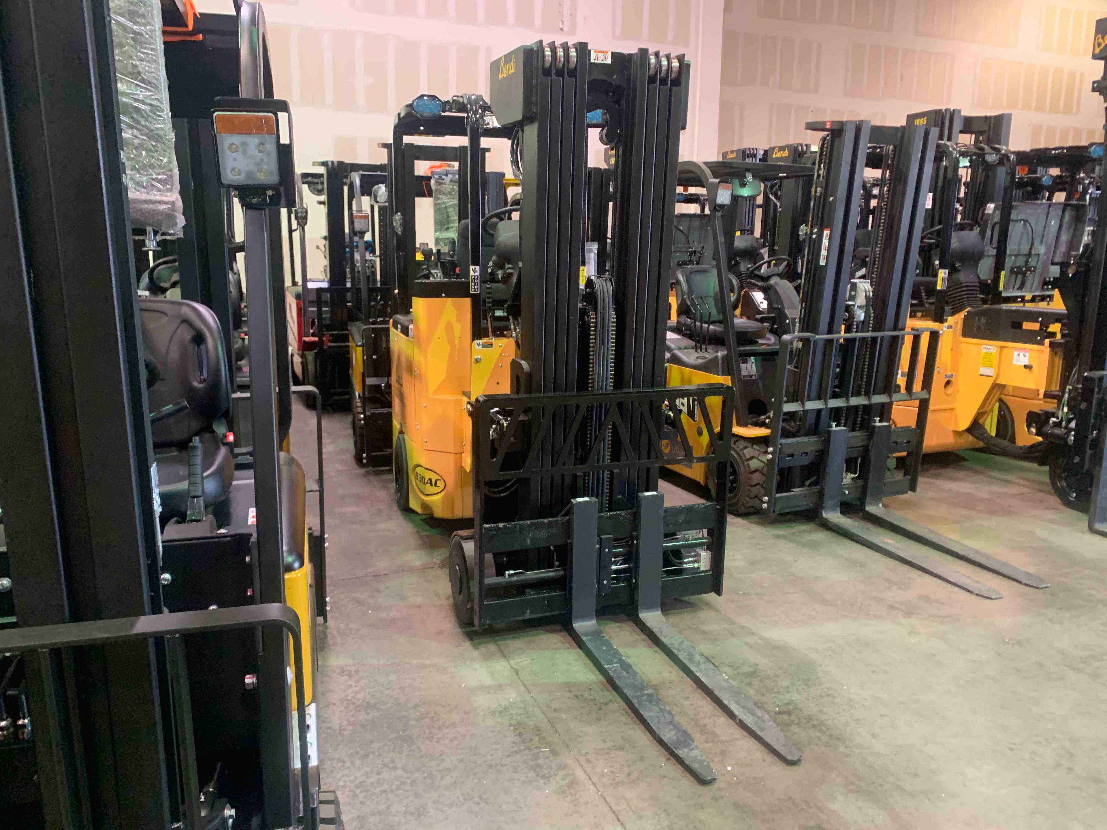Main Image Used 2020 BENDI B30AC Forklift – VNA, 3000 lb Capacity, 89” Mast, 5491 Hours – $68225.00 – Anaheim – View 2