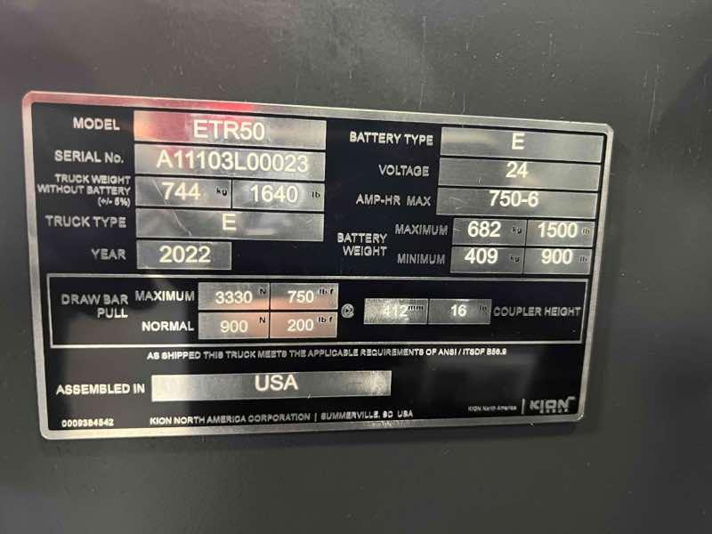 Main Image Linde ETR50_1103-02 Tugger, photo 4 of 5