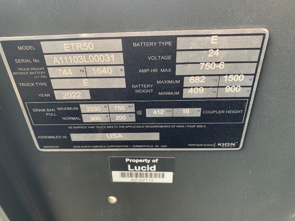 Main Image Linde ETR50_1103-02 Tugger, photo 4 of 4