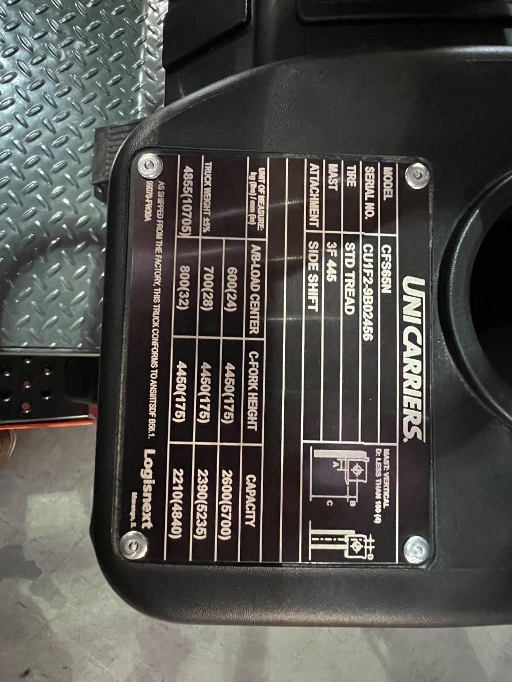 Main Image Nissan CFS65LP LPG Cushion, photo 5 of 5