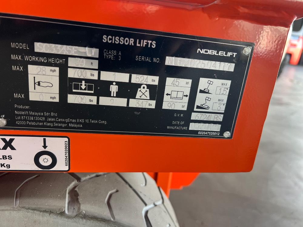 Main Image Noblelift SC3345-LI Scissor Lift, photo 4 of 4
